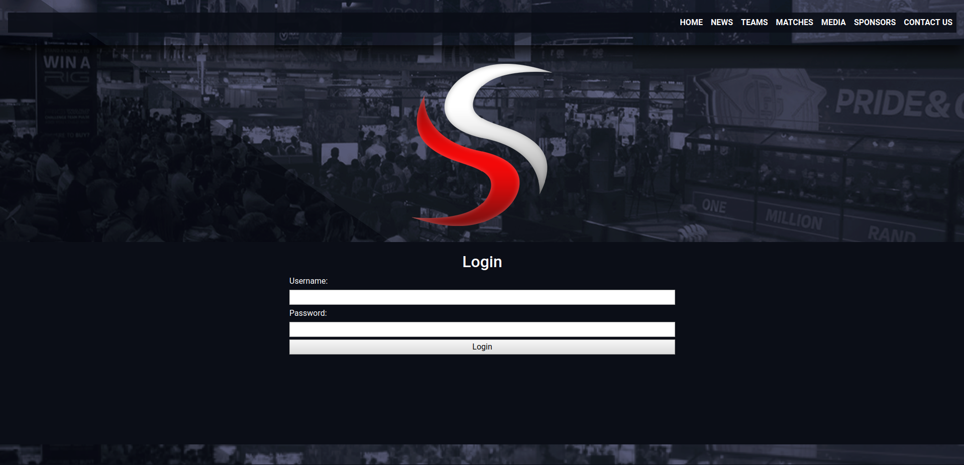 login page