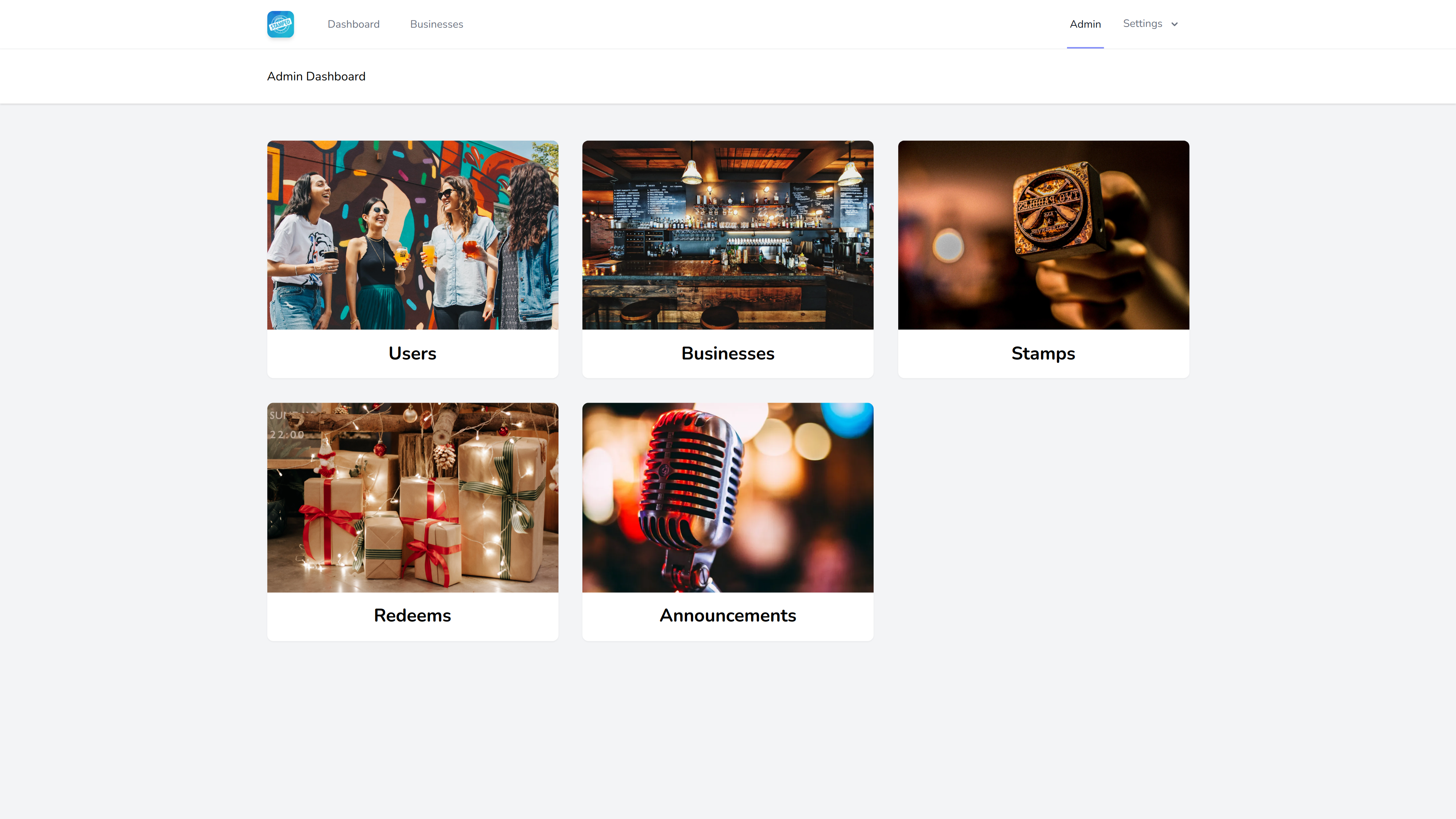 StampedBiz CMS Admin